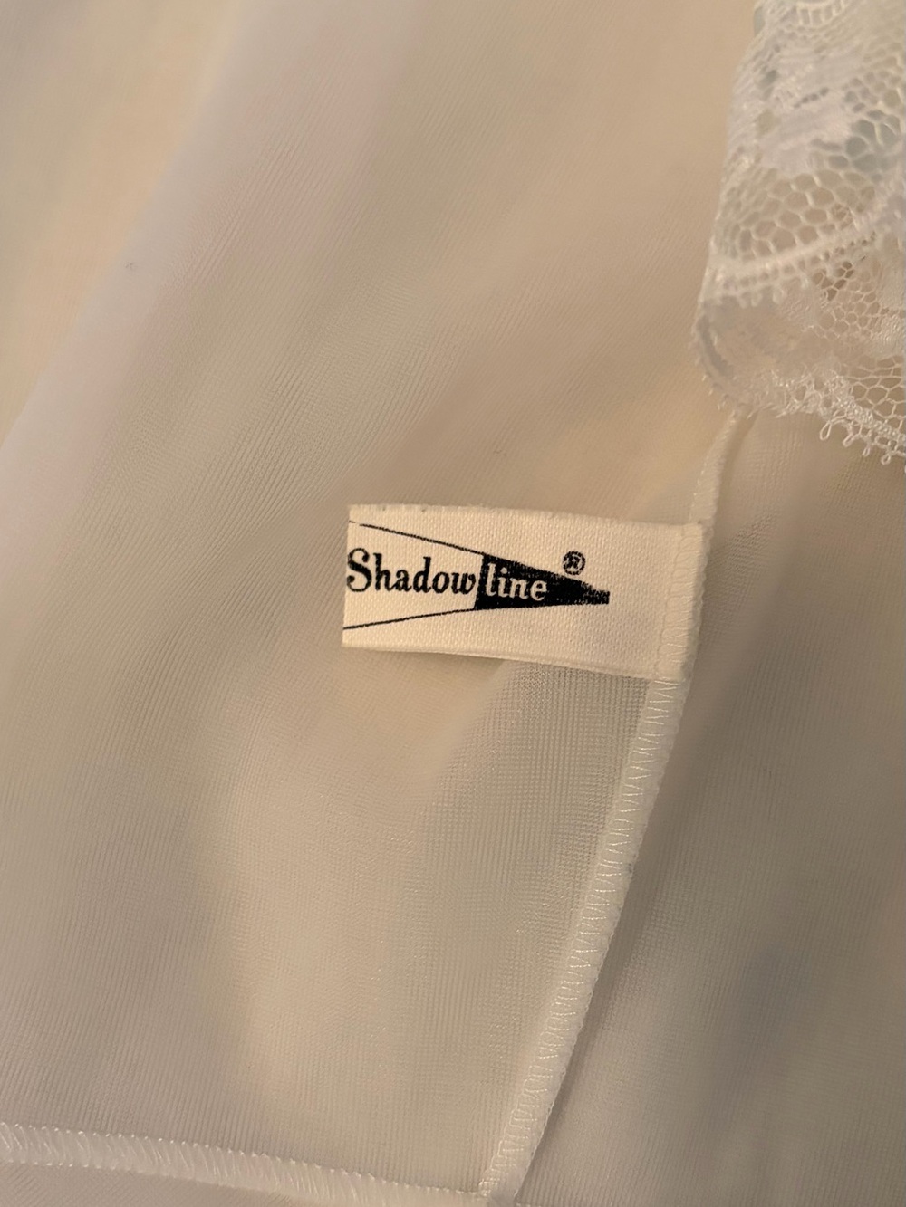 Vintage Shadowline White Sheer Nylon Peignoir Robe 1980s - Picture 12 of 16